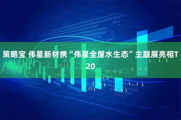 策略宝 伟星新材携“伟星全屋水生态”主题展亮相T20